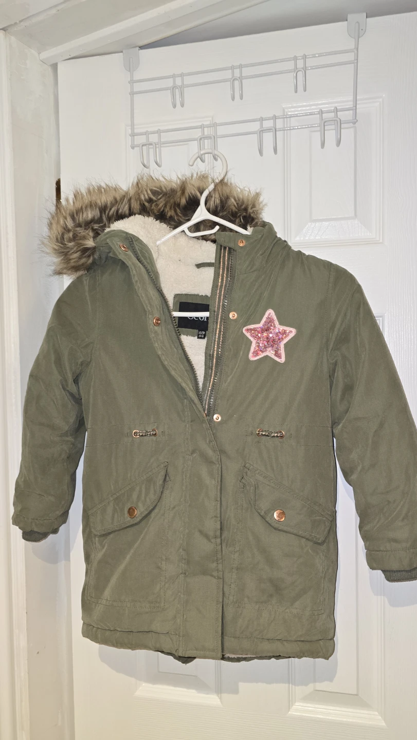 George Kids Olive Green Winter Parka