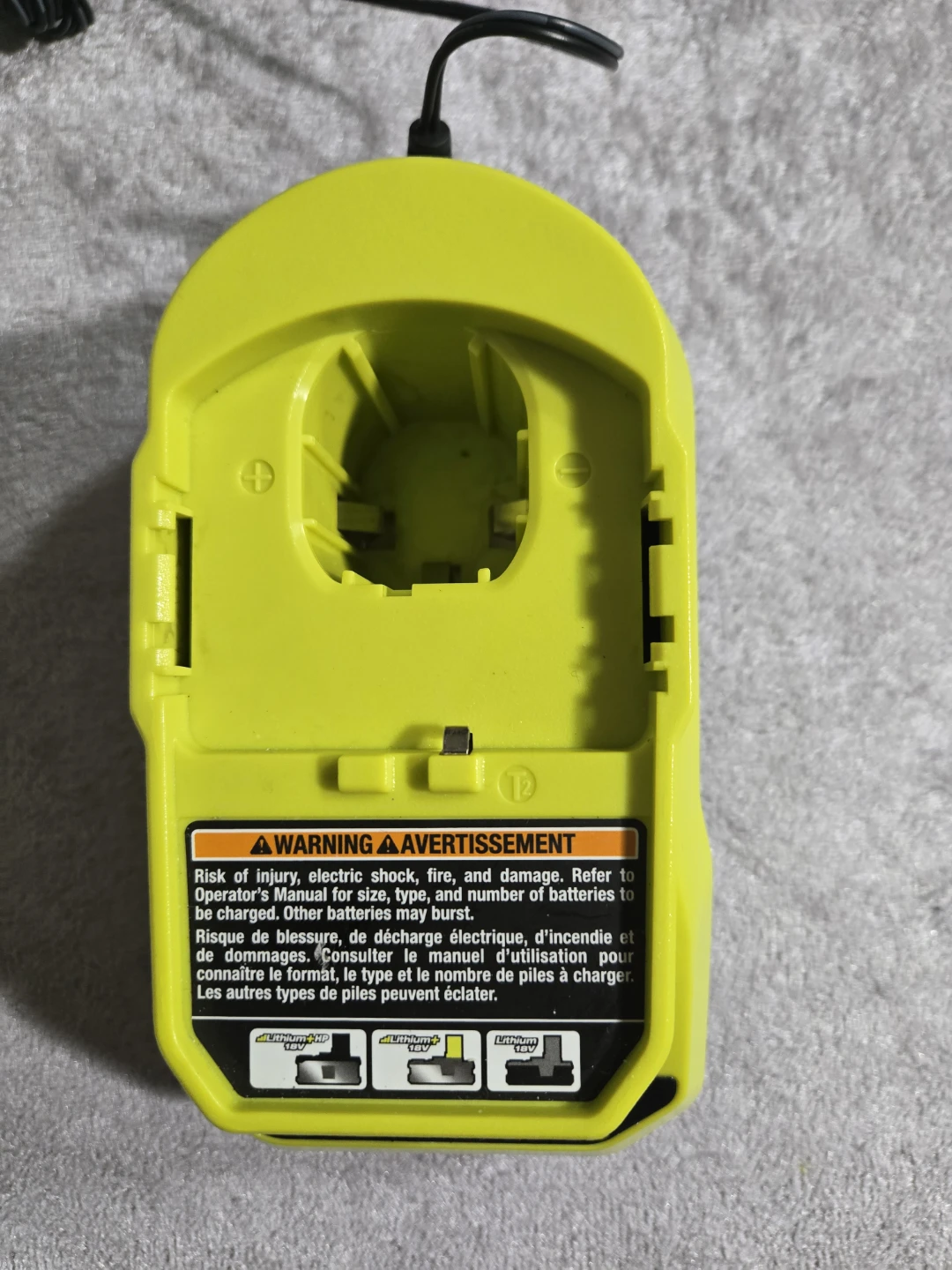 Ryobi PCG002 18V Battery Charger - photo 3