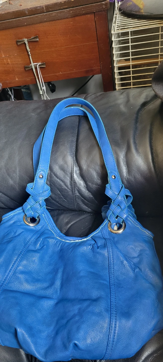 Blue Fiori Handbag