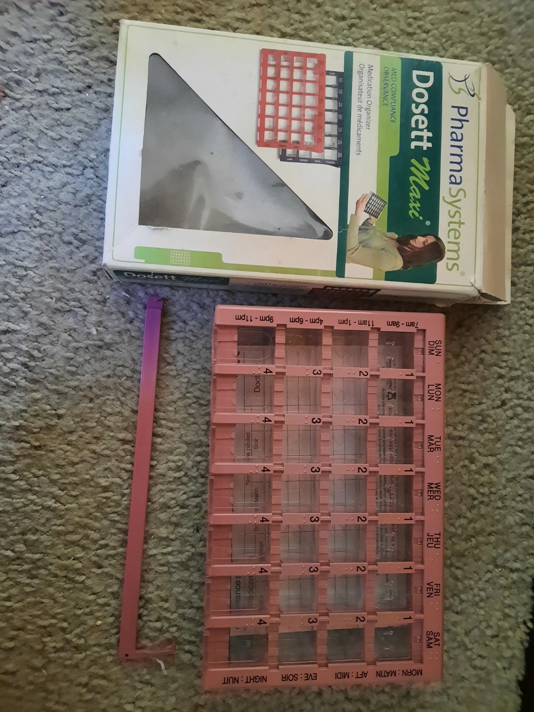 PharmaSystems Dosett Maxi Medication Organizer