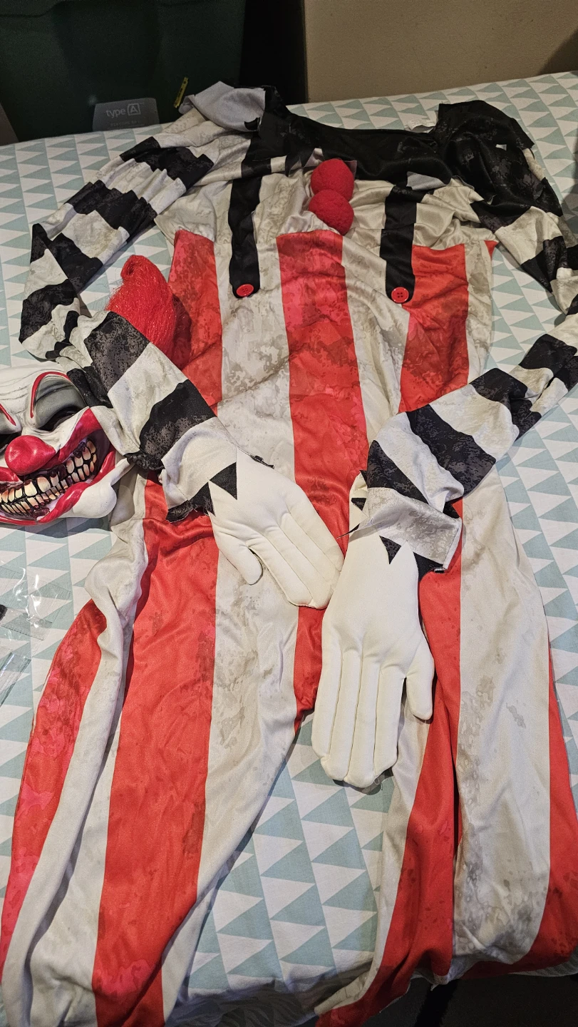 Creepy Clown Costume with Spooky Sounds - photo 3