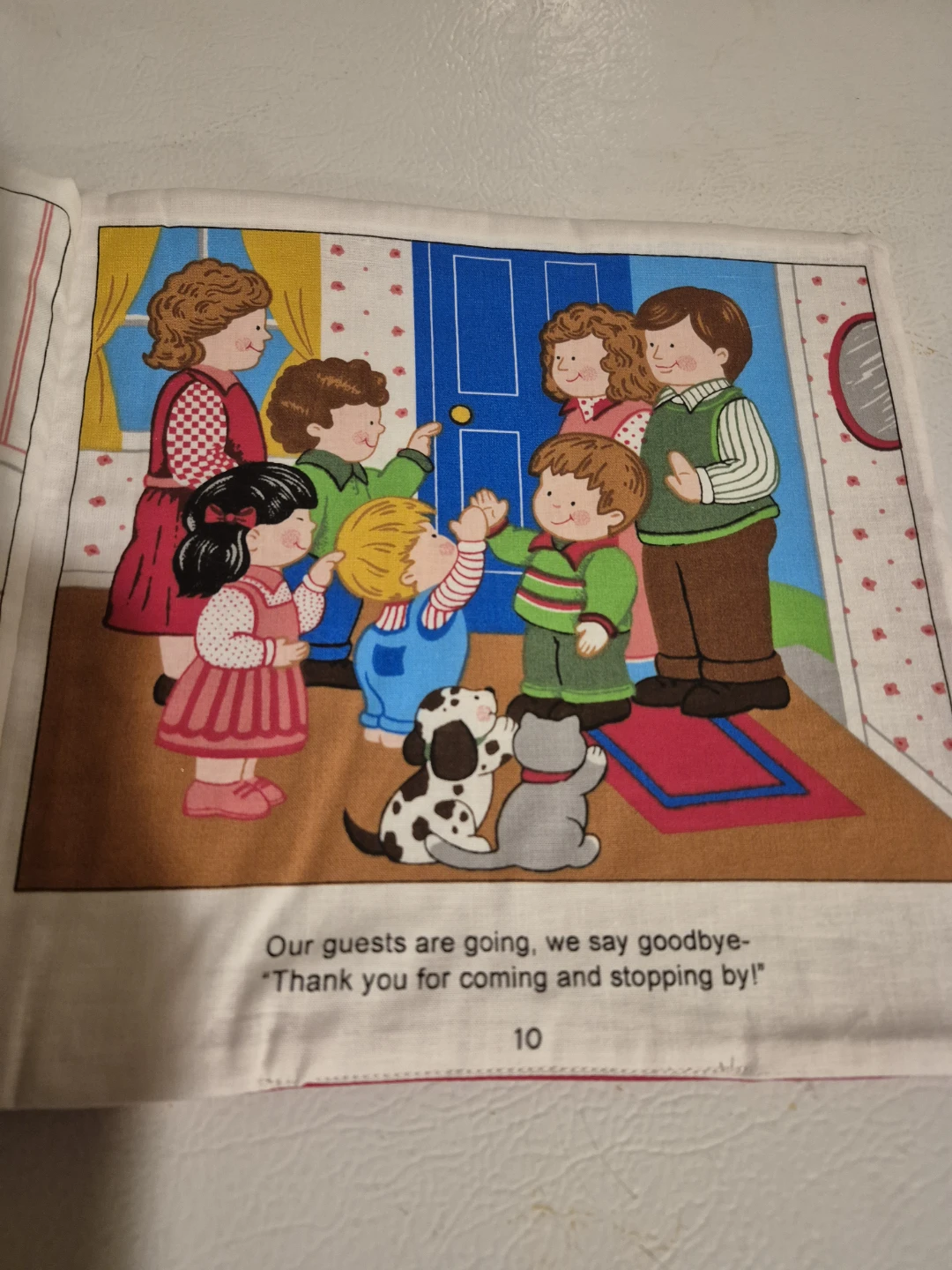 Vintage The Little Book of Table Manners Fabric Book - photo 3