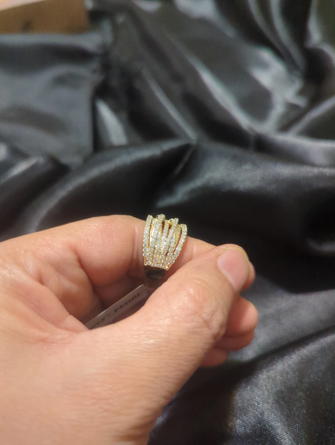 REET PEHAL Multi-Row Crystal Ring - photo 3
