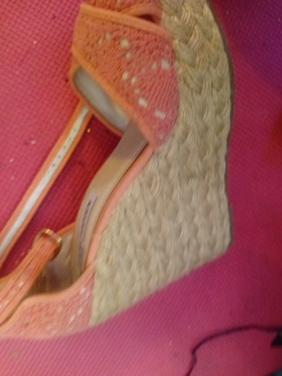 Steve Madden Peach Wedge Sandals