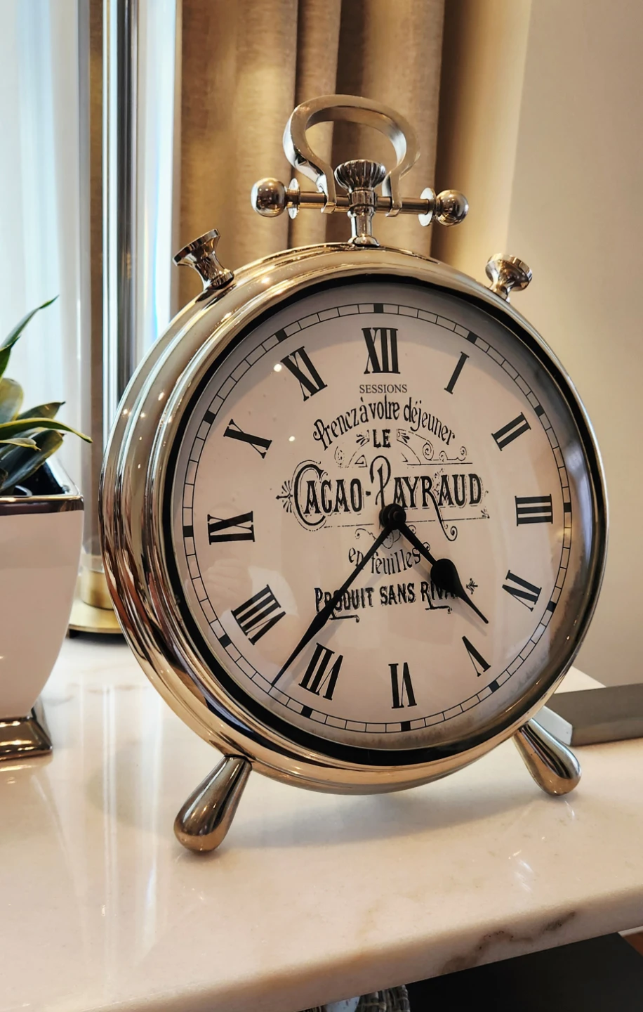Sessions Cacao Payraud Analog Table Clock