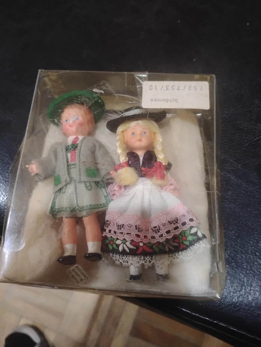 Vintage German Folk Dolls in Box made in western Germany