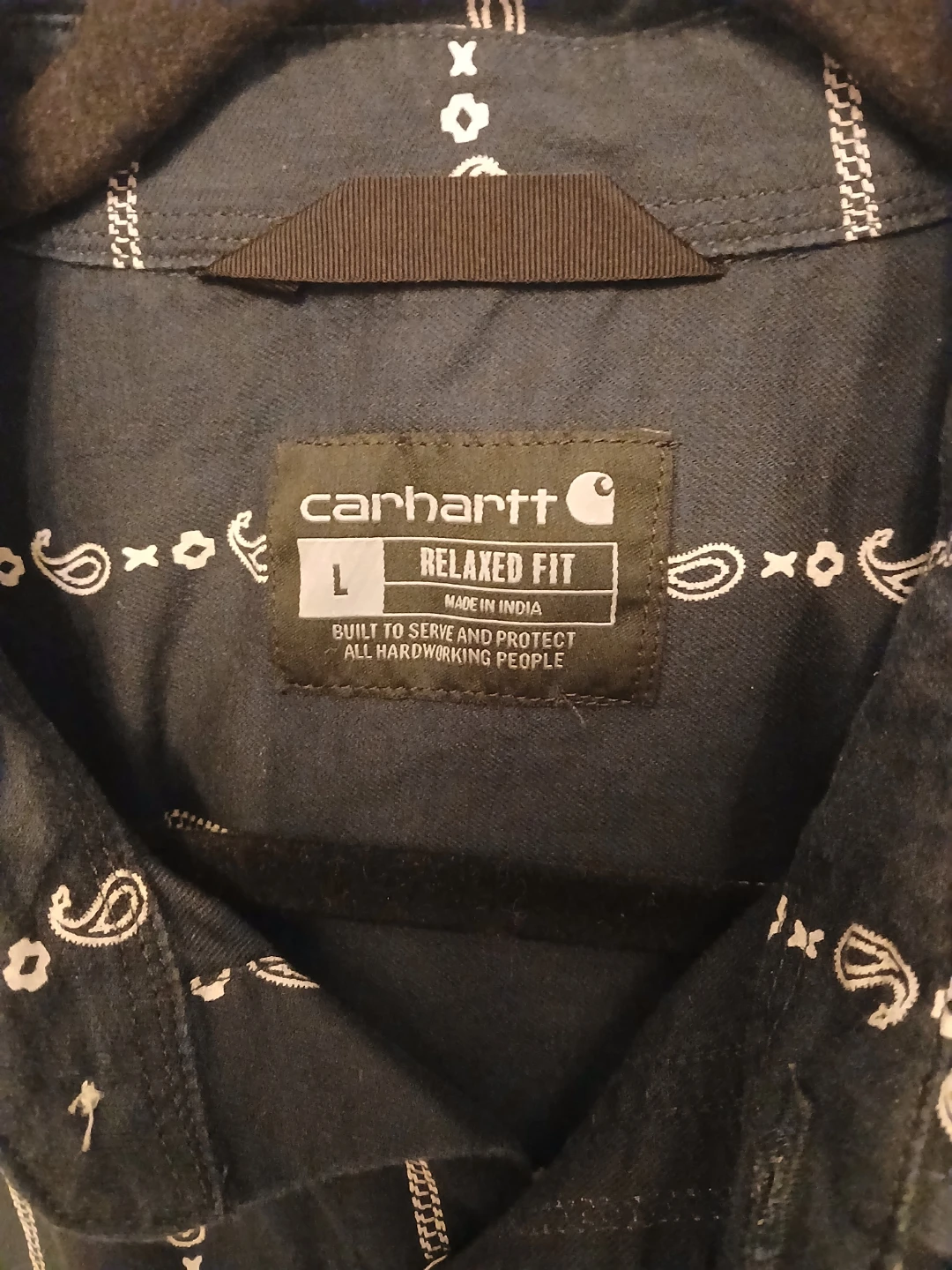 Carhartt Relaxed Fit Paisley Western Shirt - photo 2
