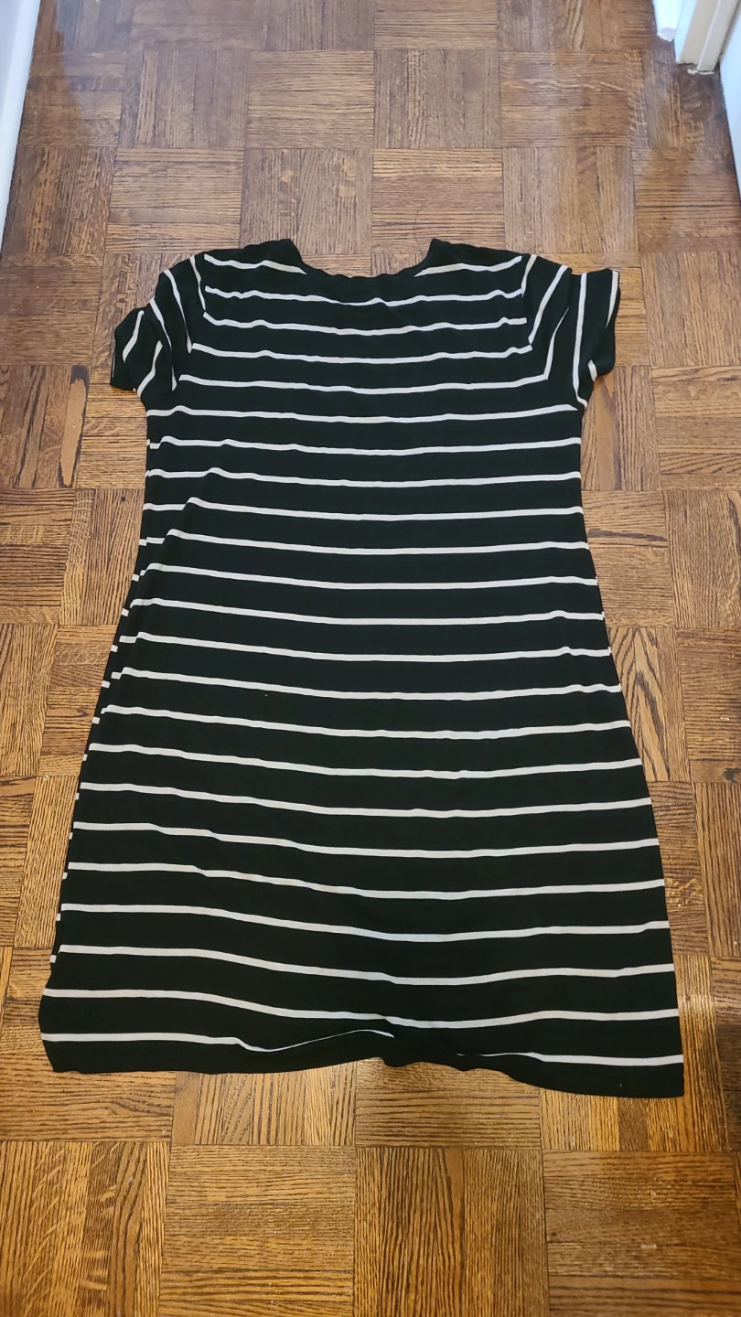 BCBGeneration black and white striped dress