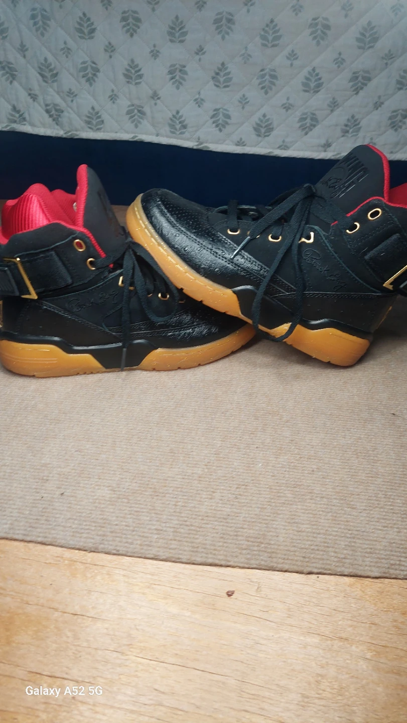 (RICK ROSS) Ewing Athletics Black and Red High-Top Sneakers - photo 3