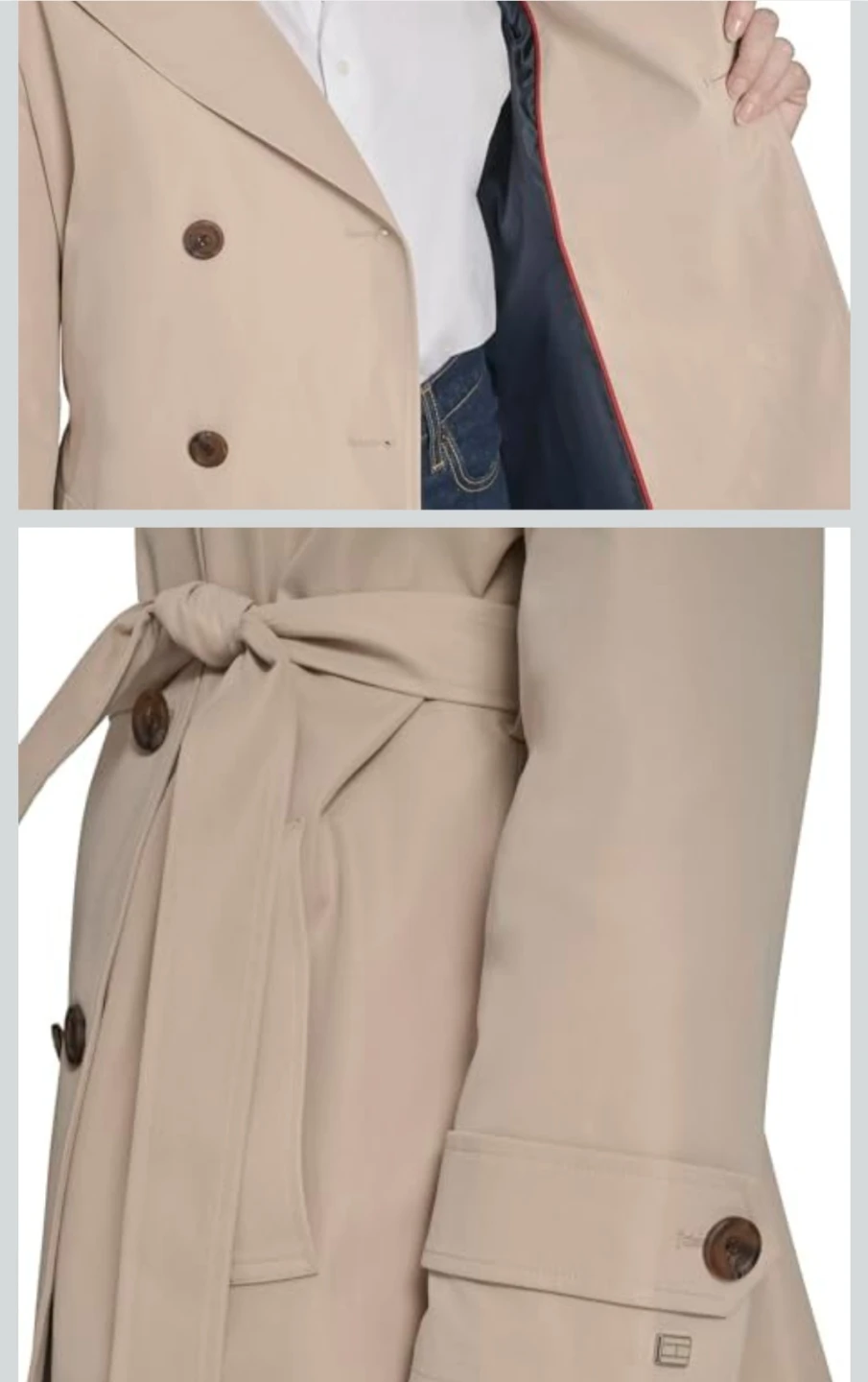 Tommy Hilfiger Women's Beige Trench Coat - photo 4