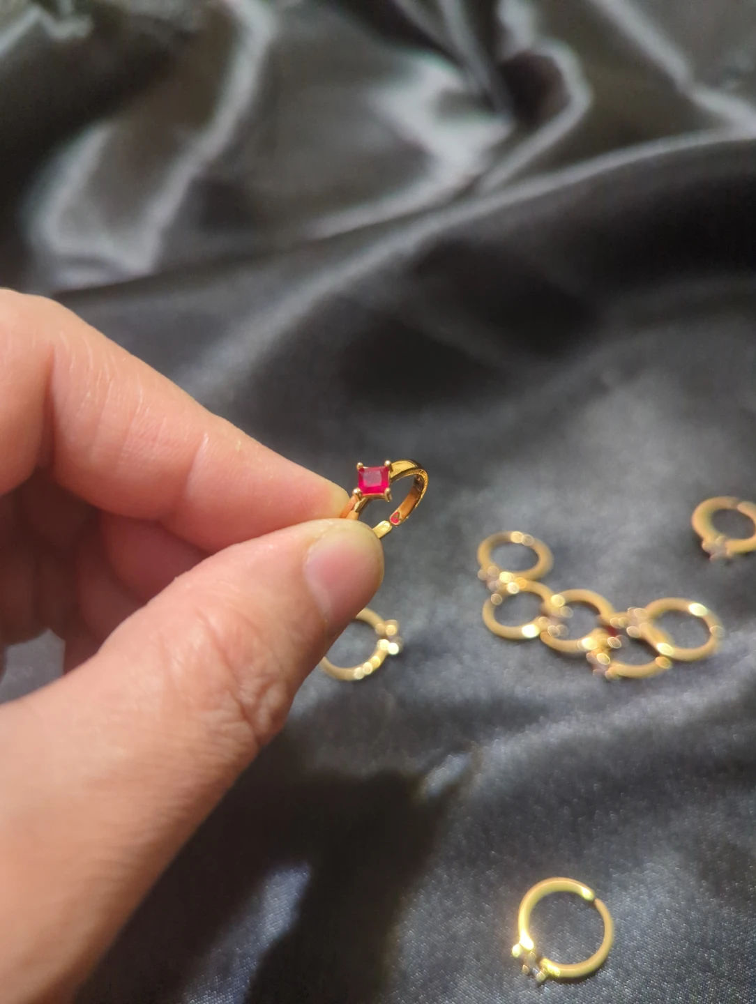 High quality Adjustable  children Stone Rings - photo 3