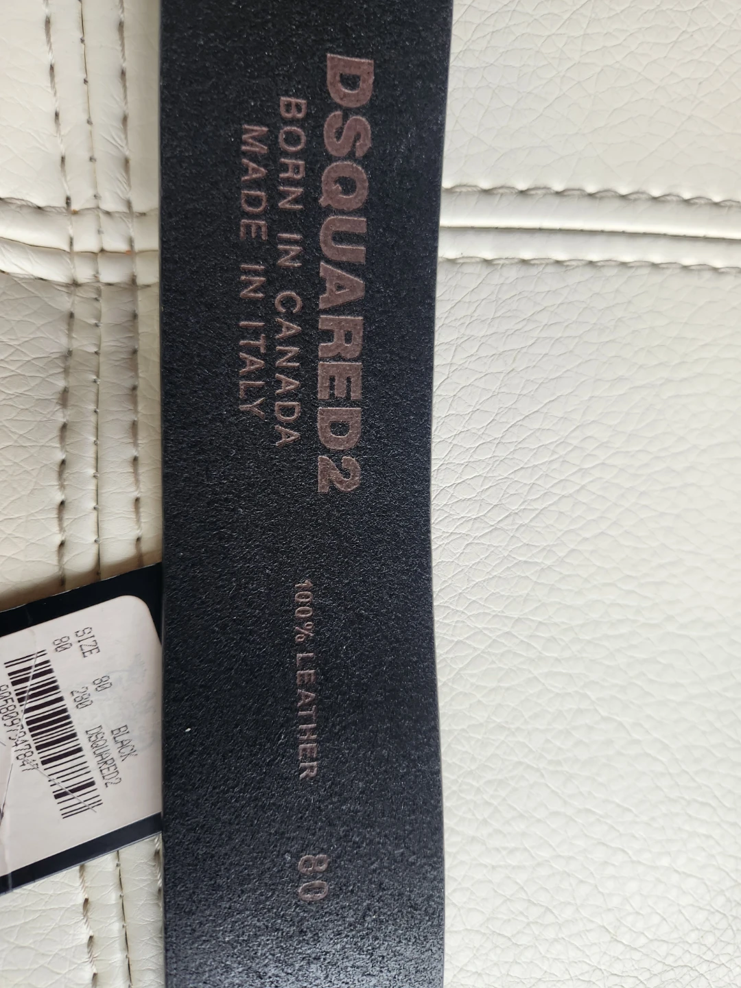 Dsquared2 Black Leather Belt - photo 2