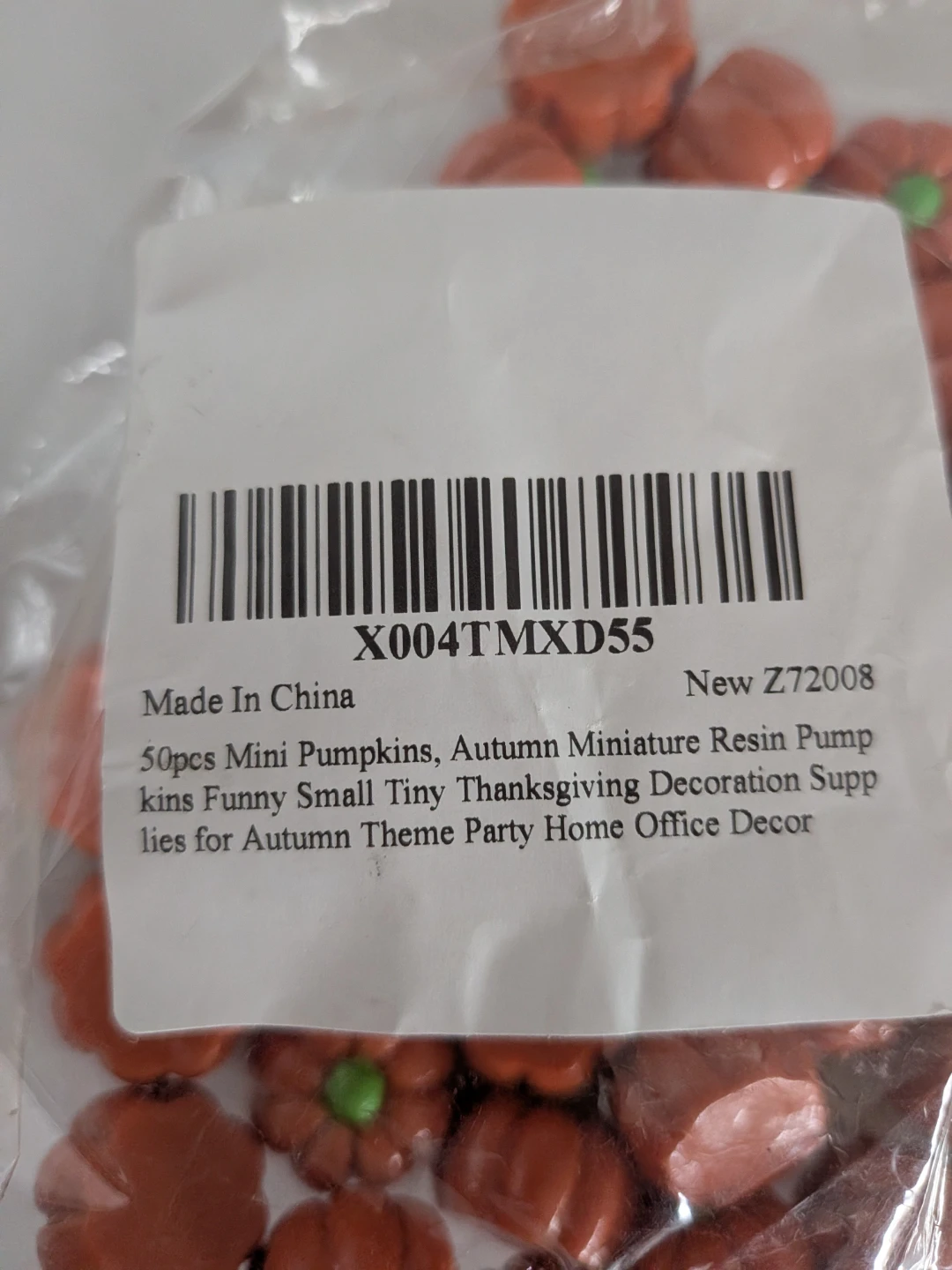 50pcs Sinbana Mini Resin Pumpkins - photo 5