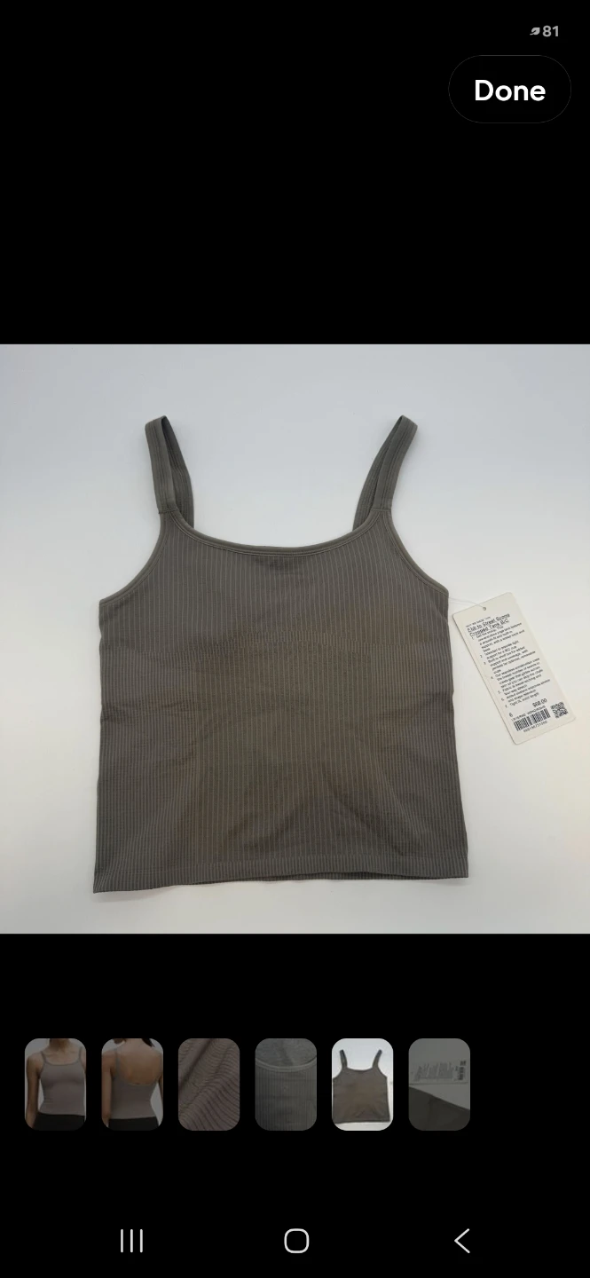 Ebb to Street Scoop-Neck Cropped Tank Top (Size 6, BNWT) - photo 5