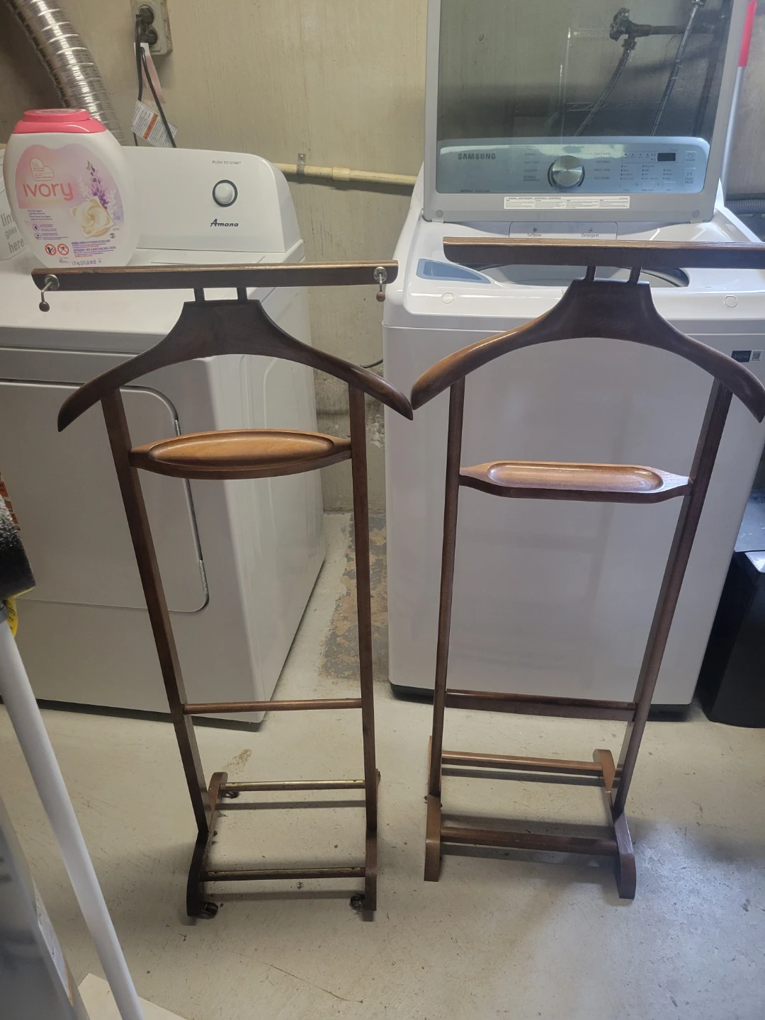 Vintage wooden valet stand