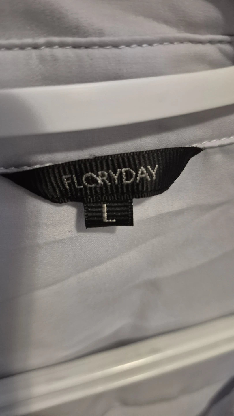 Floryday Light Blue Blouse with Pearl Buttons - photo 2
