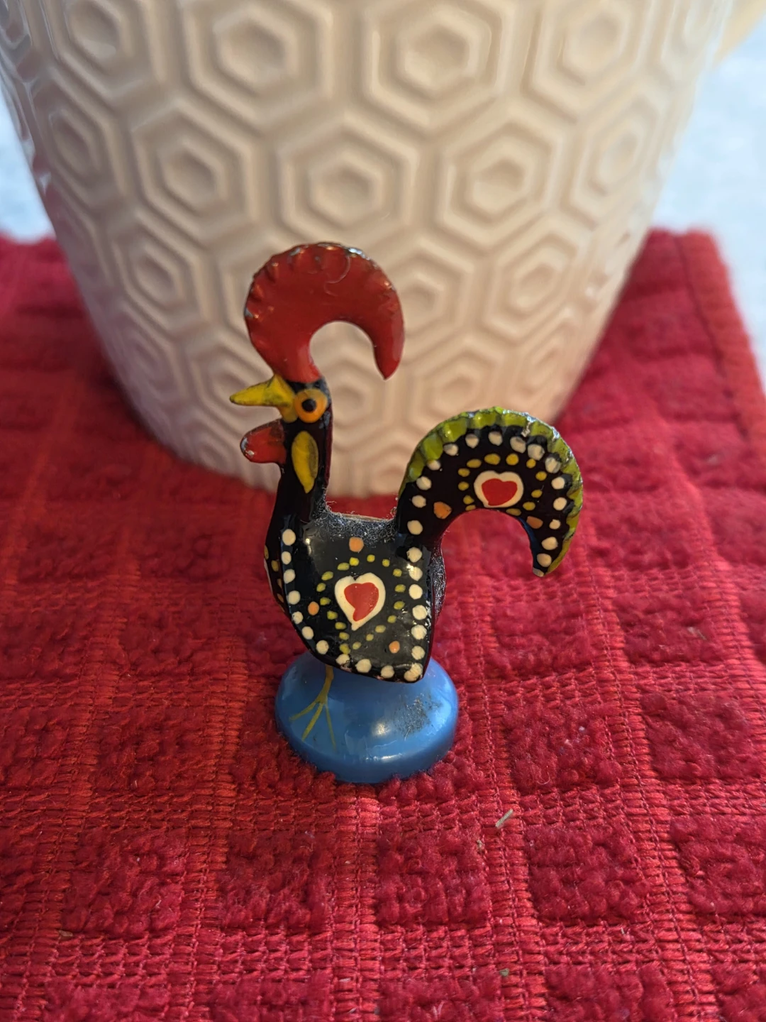 Miniature Portuguese Rooster Figurine - photo 2