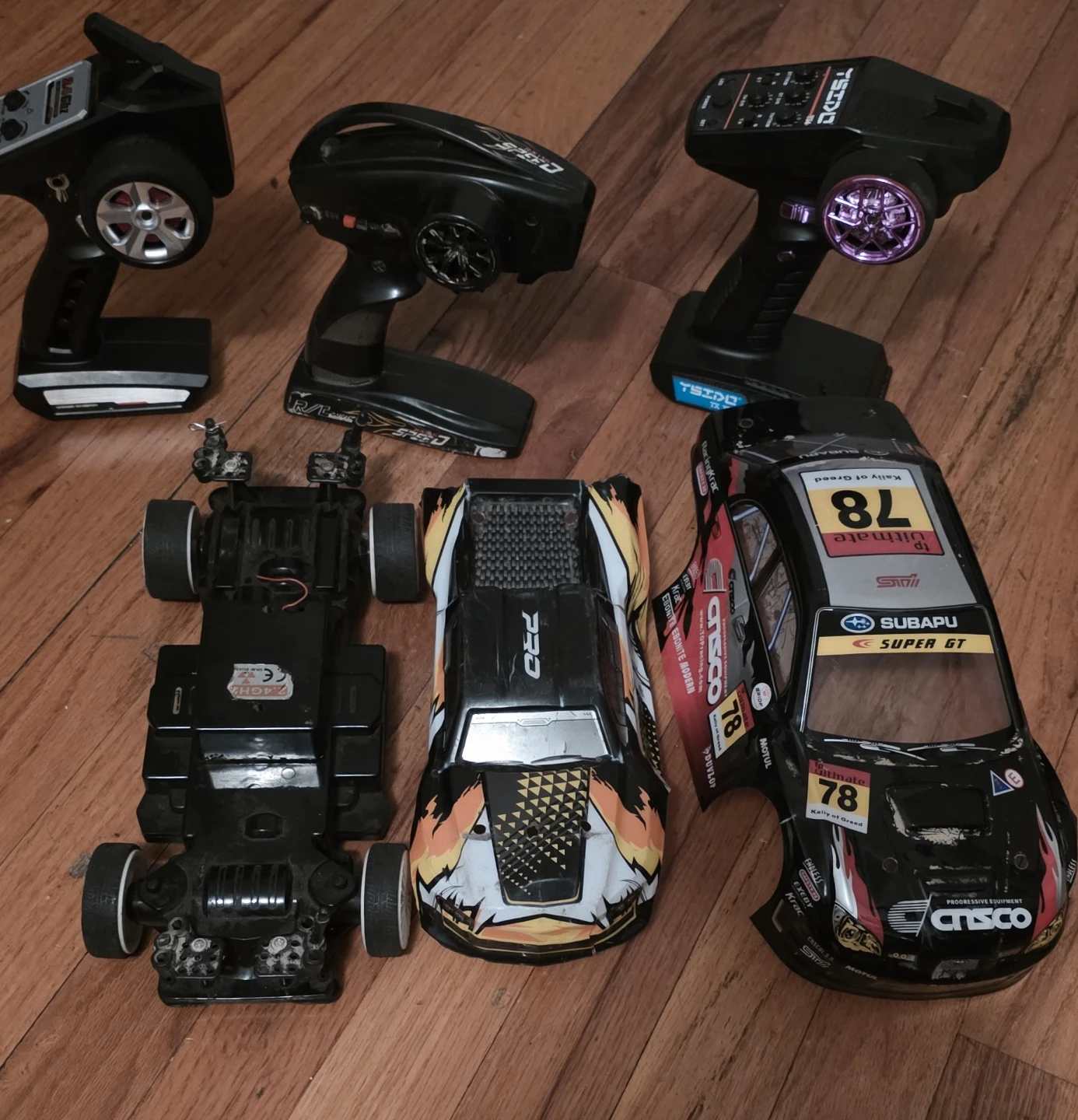 RC Cars and Remotes Collection parts only