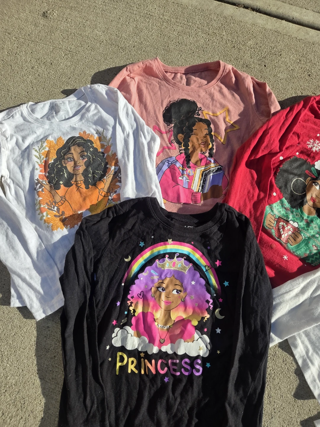 Lot of 5 The Children's Place Graphic Long Sleeve Shirts - photo 2