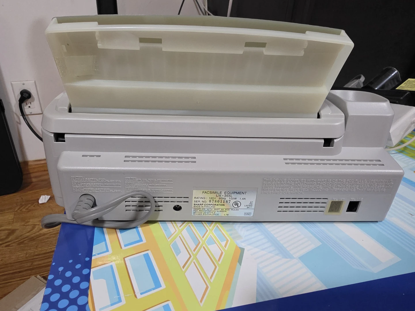 Sharp UX-355L Plain Paper Facsimile Machine - photo 3