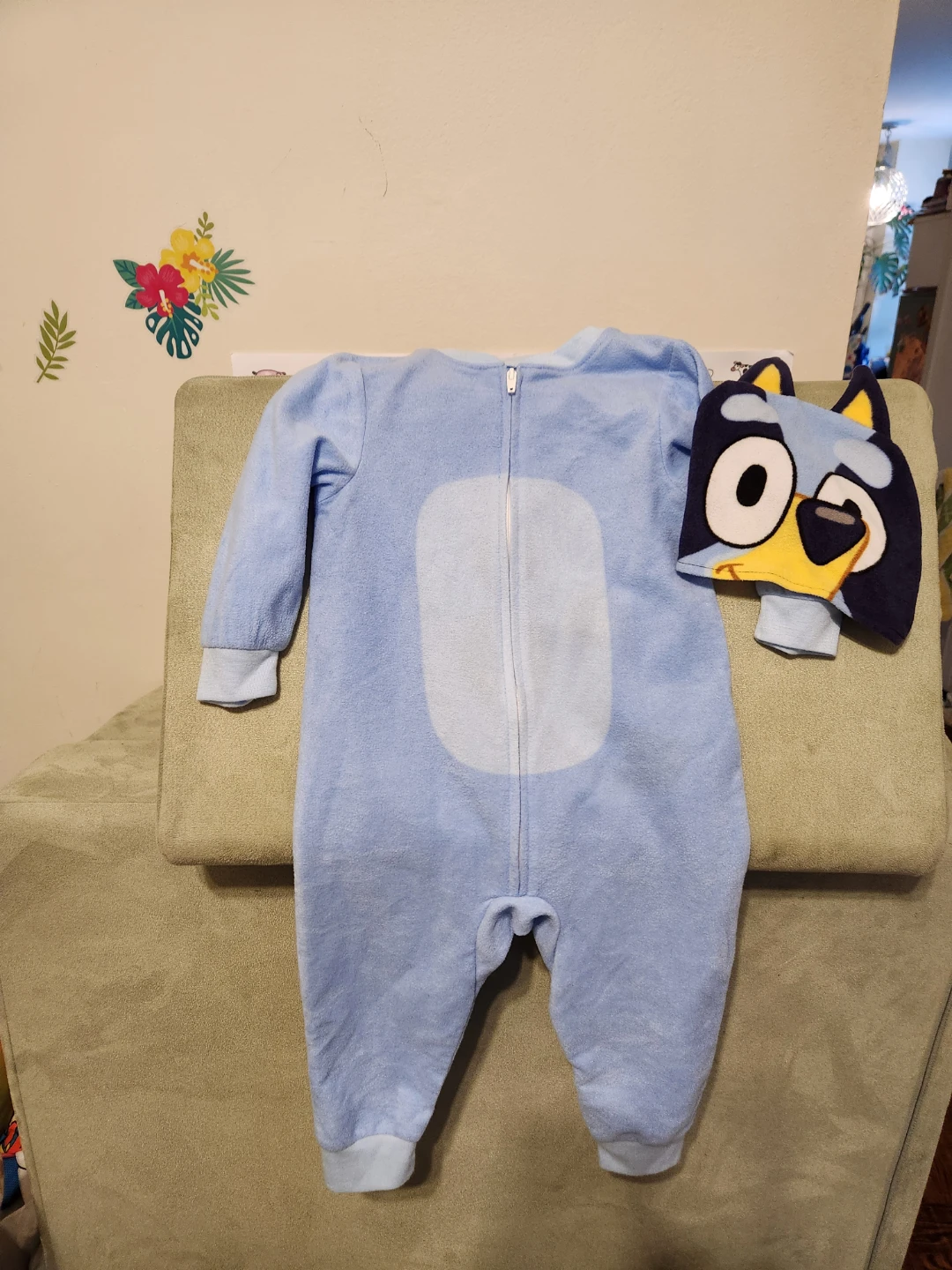 Bluey Character Costume Kids zip up onesie 2T