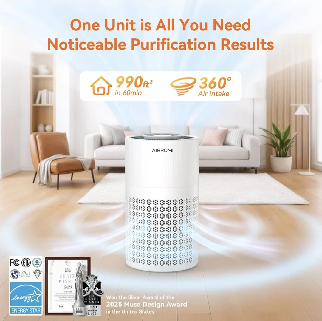 AIRROMI Air Purifier with Activated Carbon - photo 3