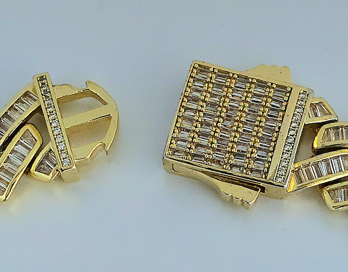 Heavy Cuban Link Chain / 14k / Iced - photo 3