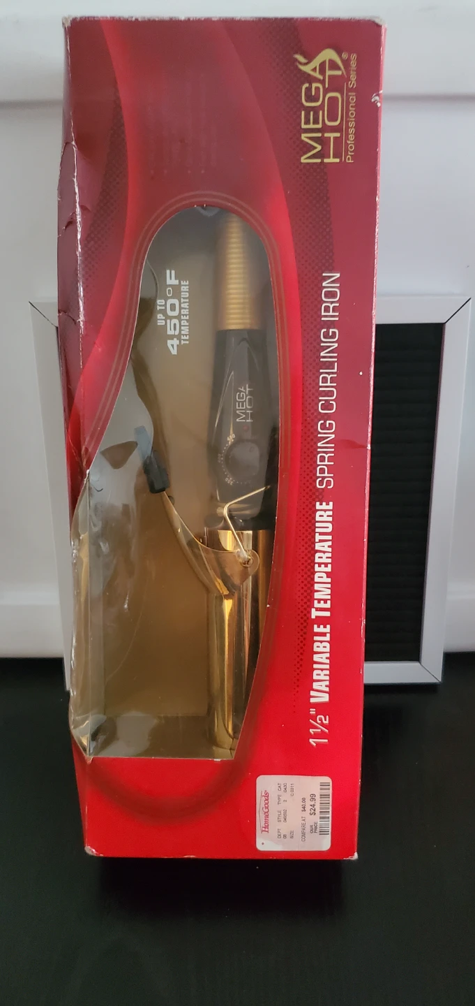Mega Hot 1.5 Inch Variable Temperature Curling Iron