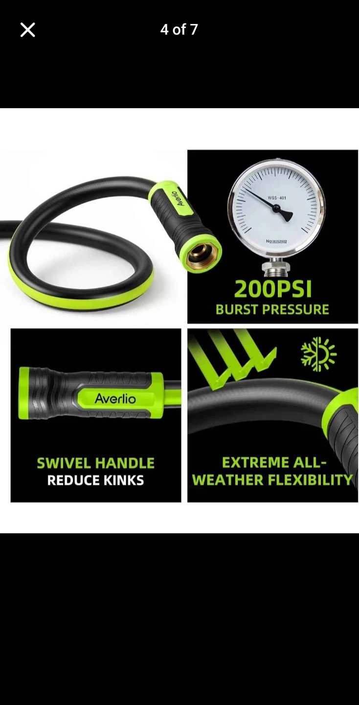 Averlio Heavy Duty Water Hose 50ft - photo 3