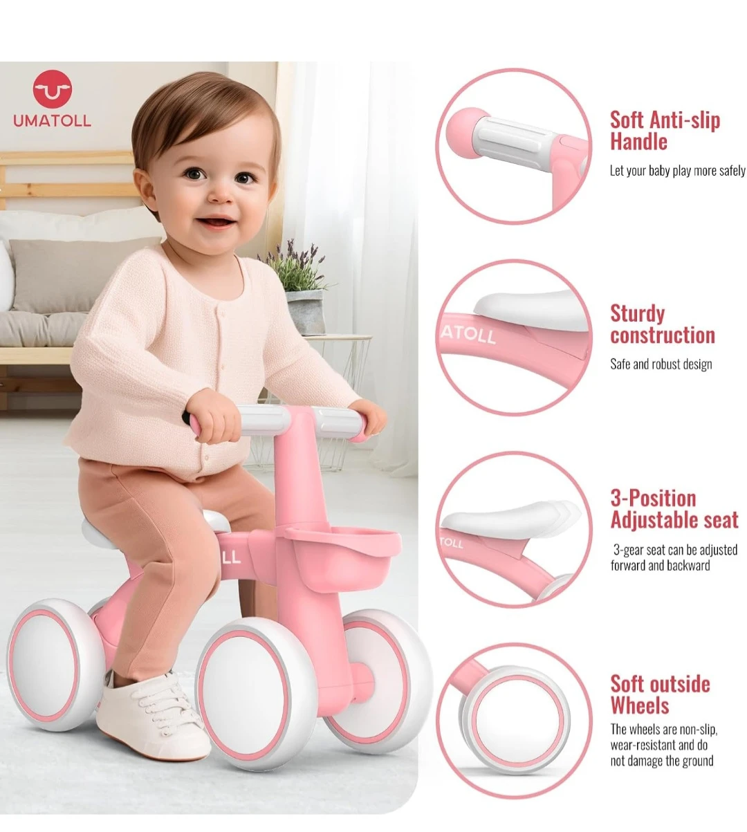 Umatoll Toddler Balance Bike - photo 3