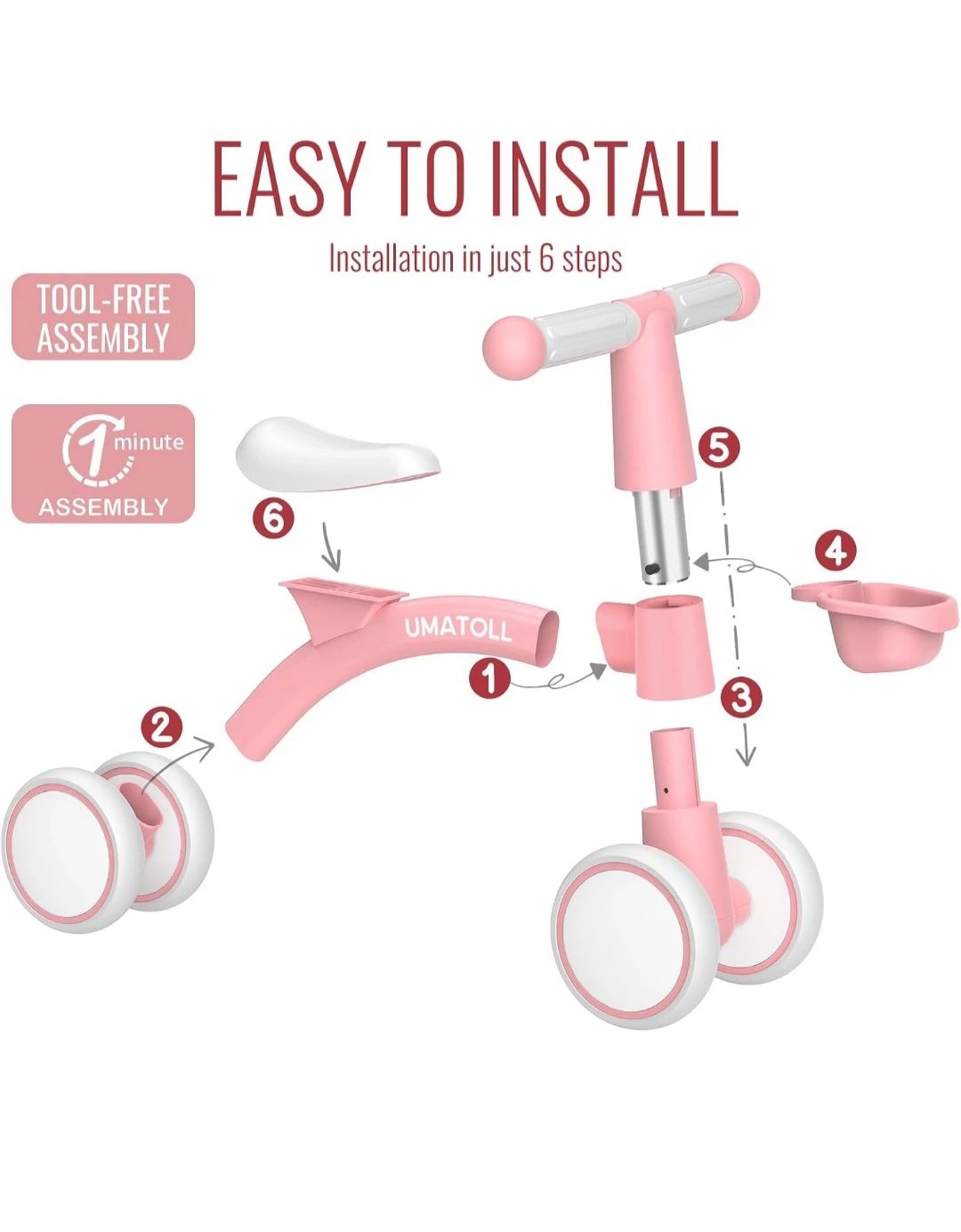 Umatoll Toddler Balance Bike - photo 4