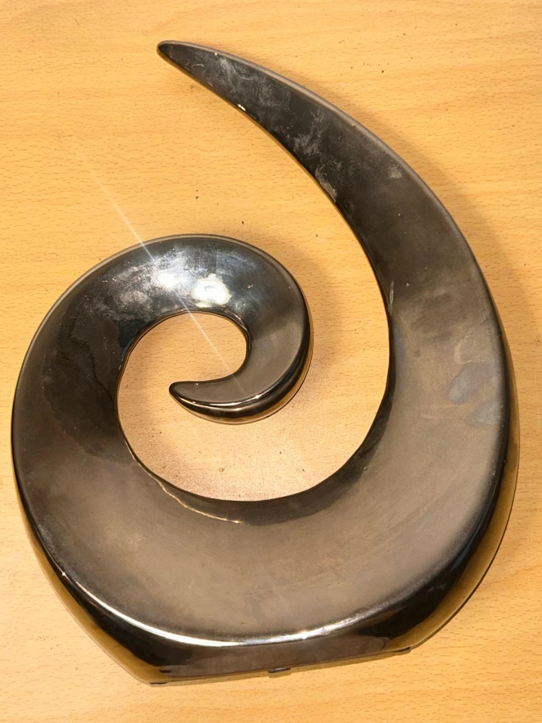 Modern Abstract Spiral Table Sculpture - photo 2