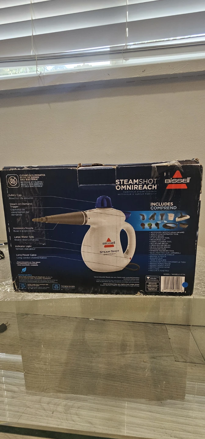 Bissell SteamShot OmniReach Handheld Steam Cleaner