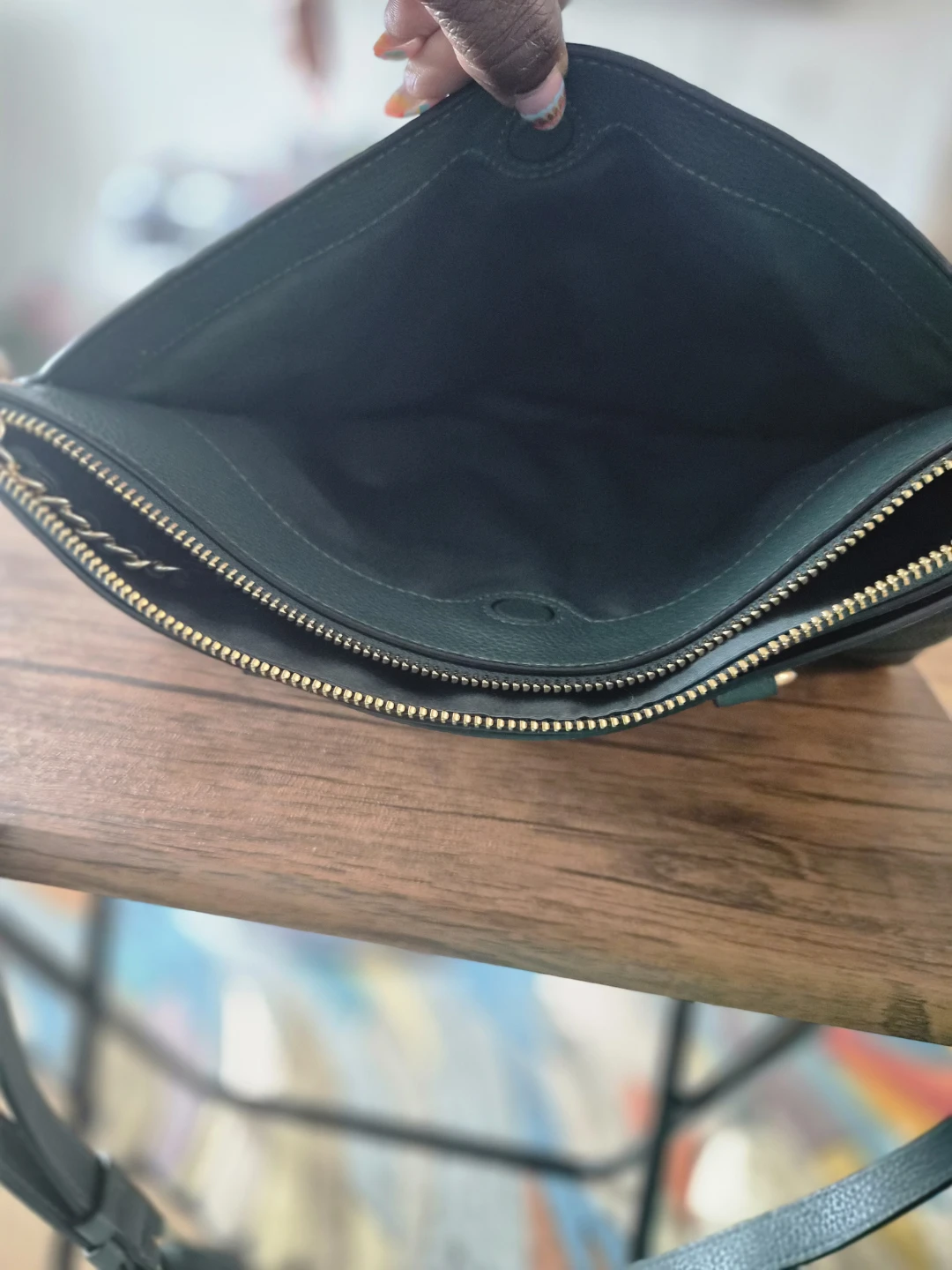 Coach Dark Green Leather Handbag - photo 5