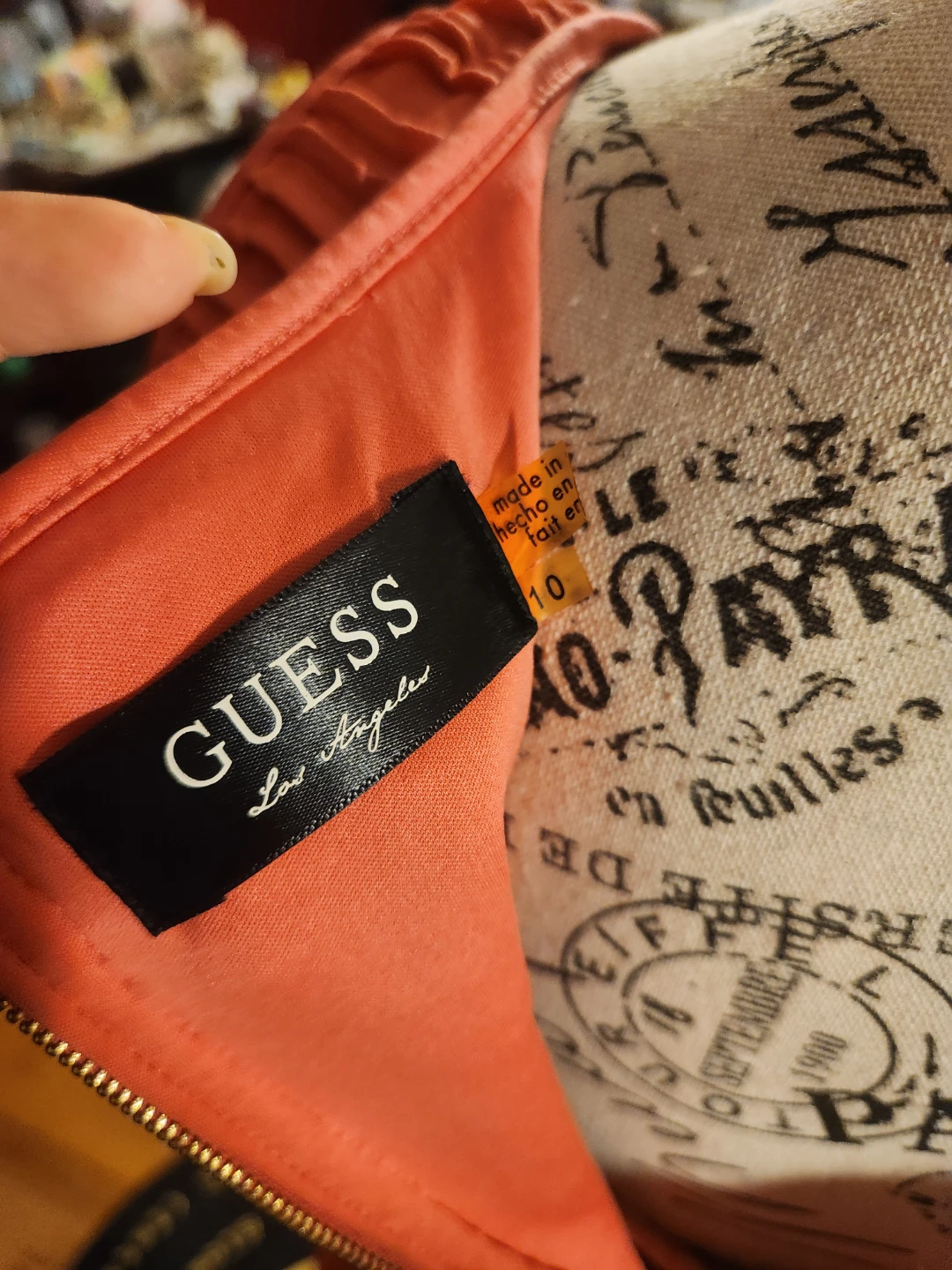 GUESS Coral Pink Textured Pleated Bandage Bodycon Mini Dress - photo 2