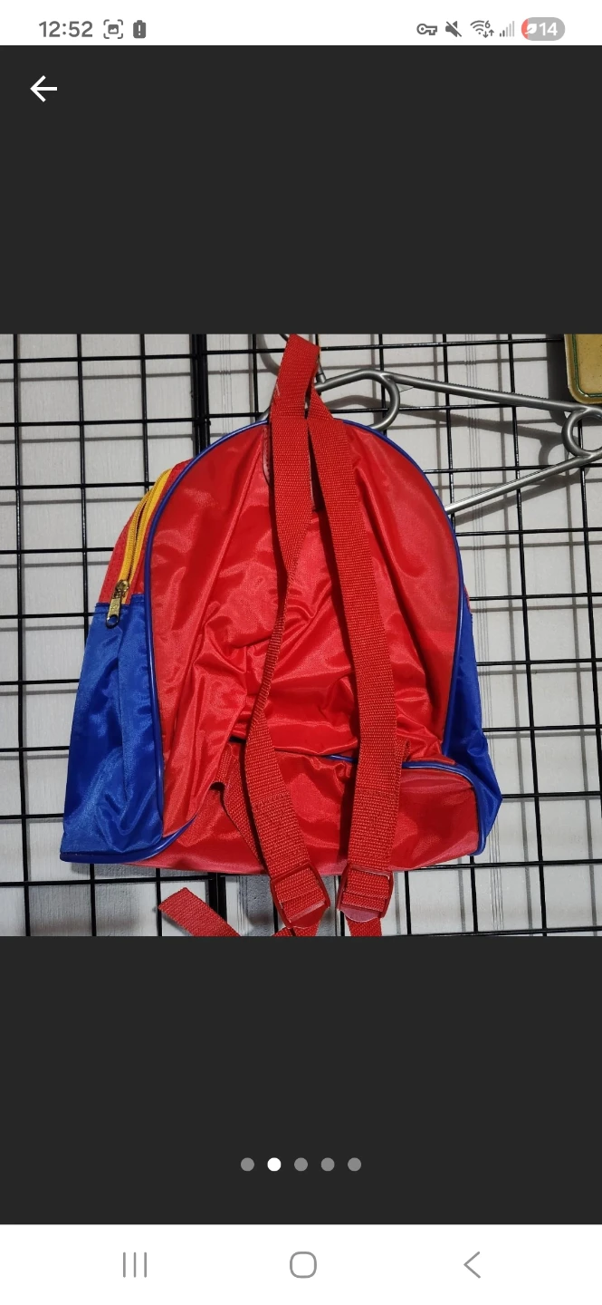 Red and Blue Children's Backpack vintage 1997 - photo 2