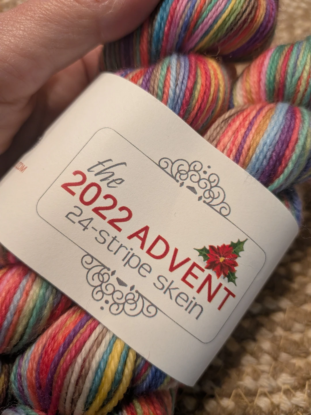 2022 Advent 24-Stripe Yarn Skein - photo 3