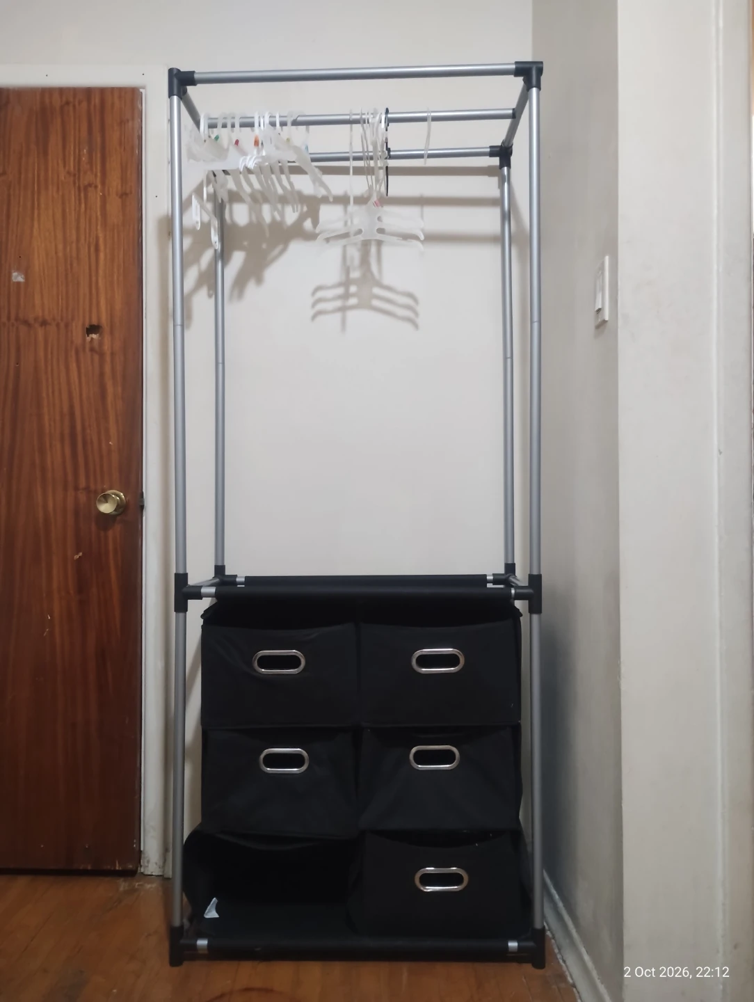 Standing Clothes Rack with 5 Fabric Storage Drawers - photo 2