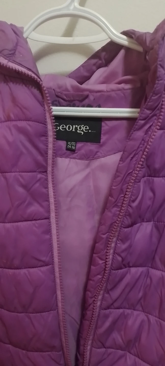 George Quilted Hooded Jacket Purple - photo 2