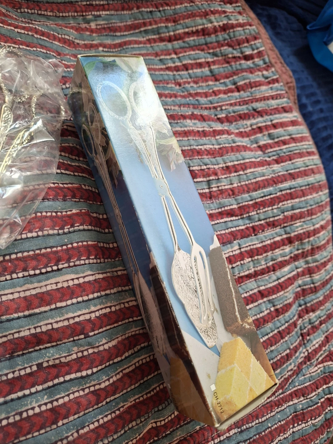 Silver-Tone Decorative Salad and Cake Server Tongs - photo 5