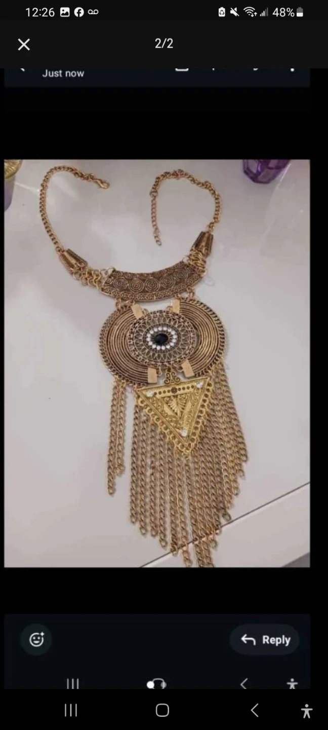 Gold-Tone Statement Necklace