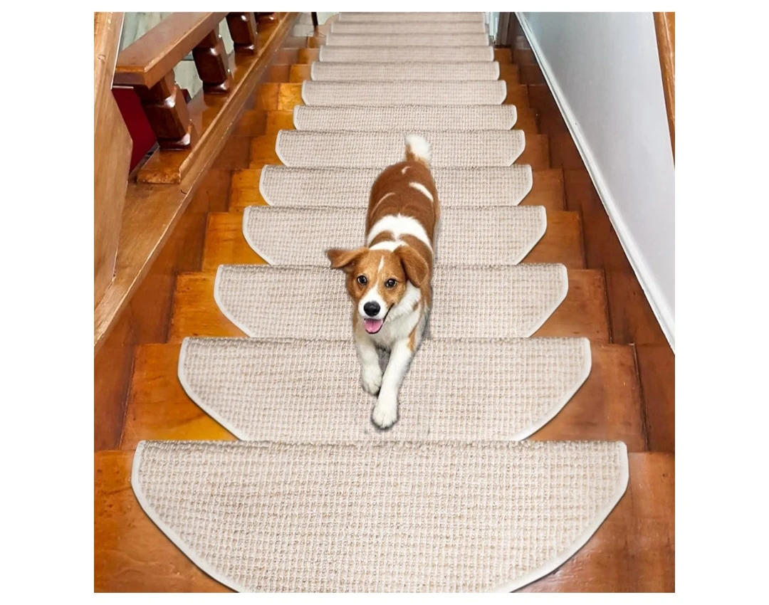 🤍 15 Beige Half-Round Stair Treads – $100