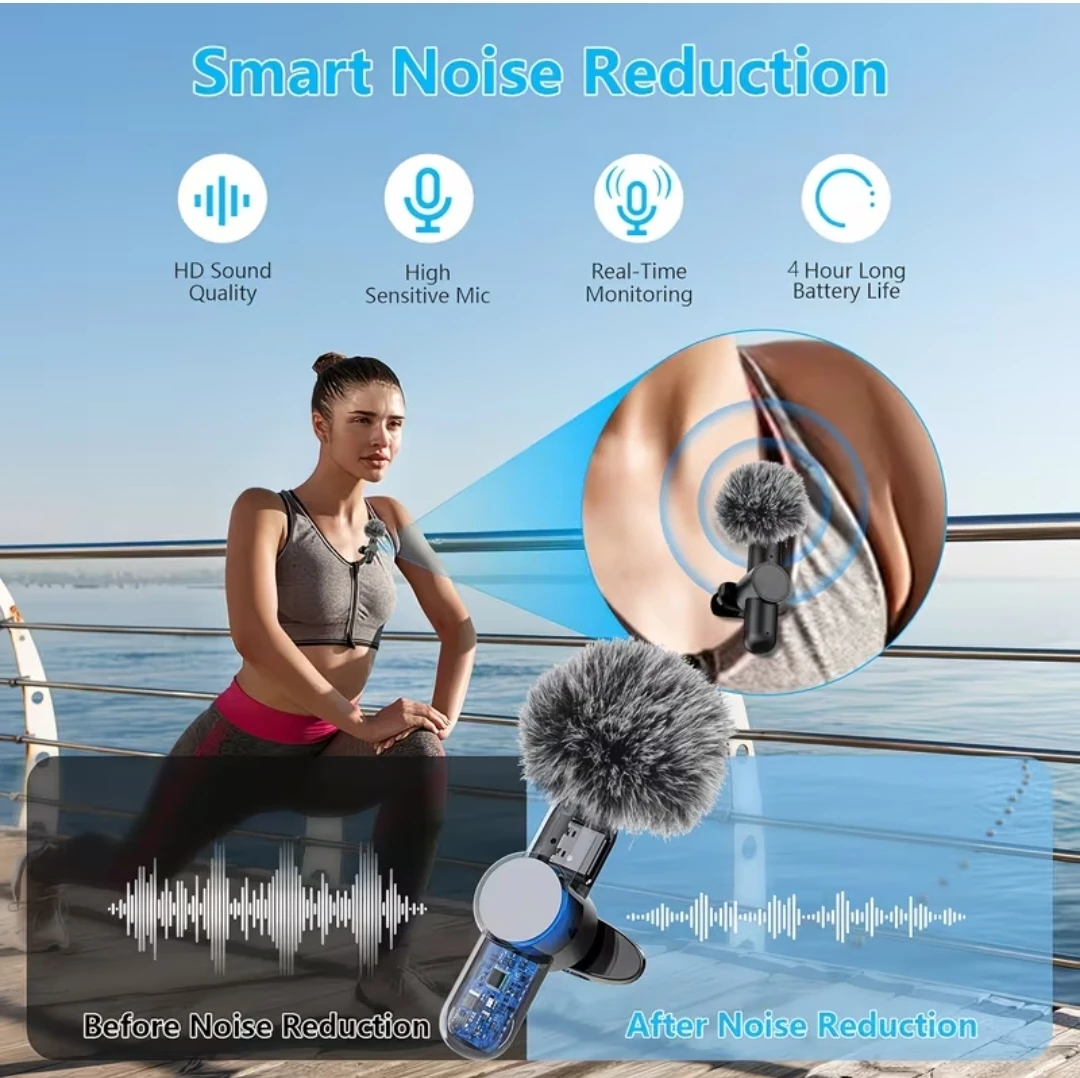 Wireless Lavalier Microphone for iPhone 8-14 - photo 5