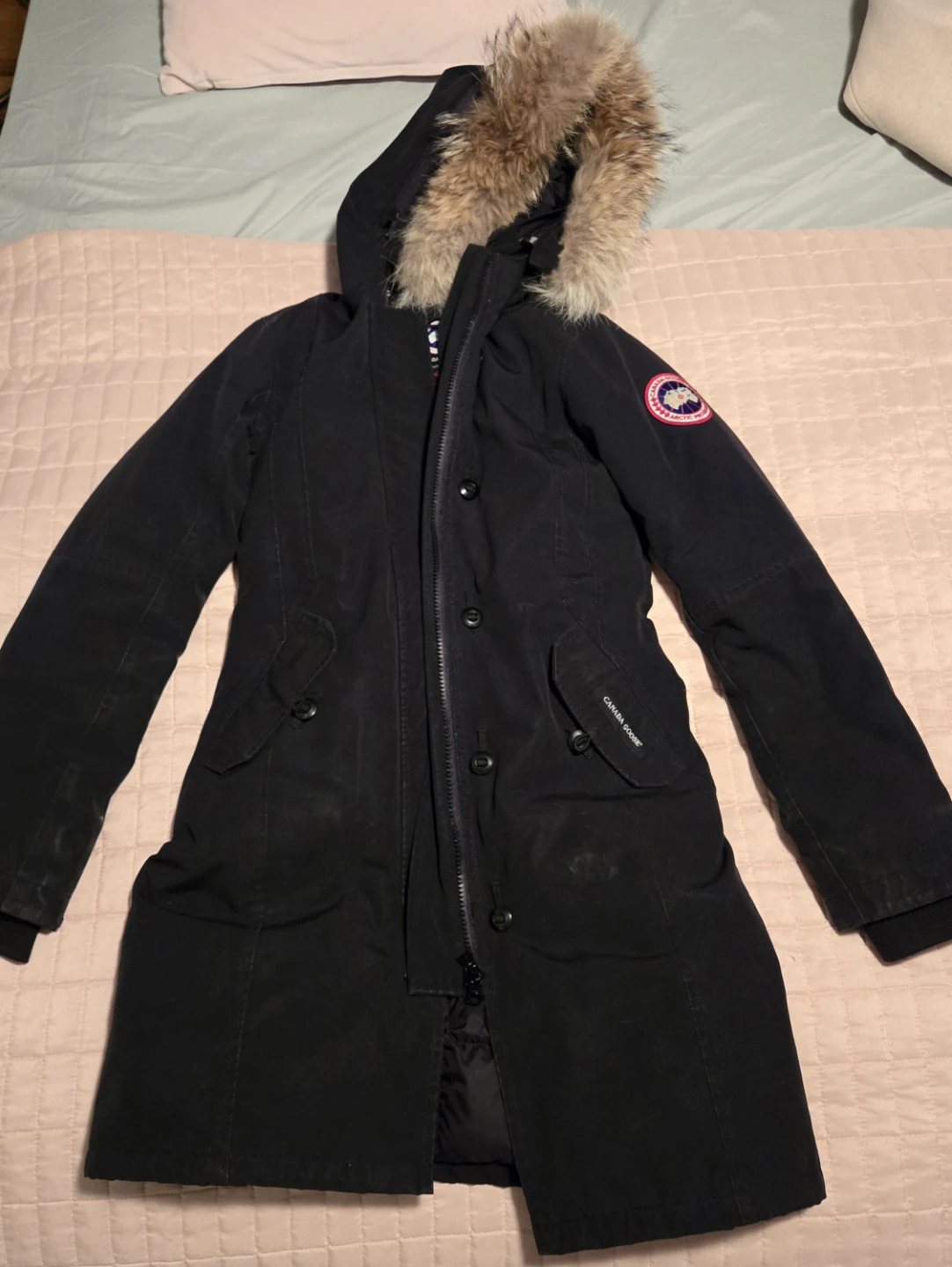 Canada Goose Black Parka - Kids Medium