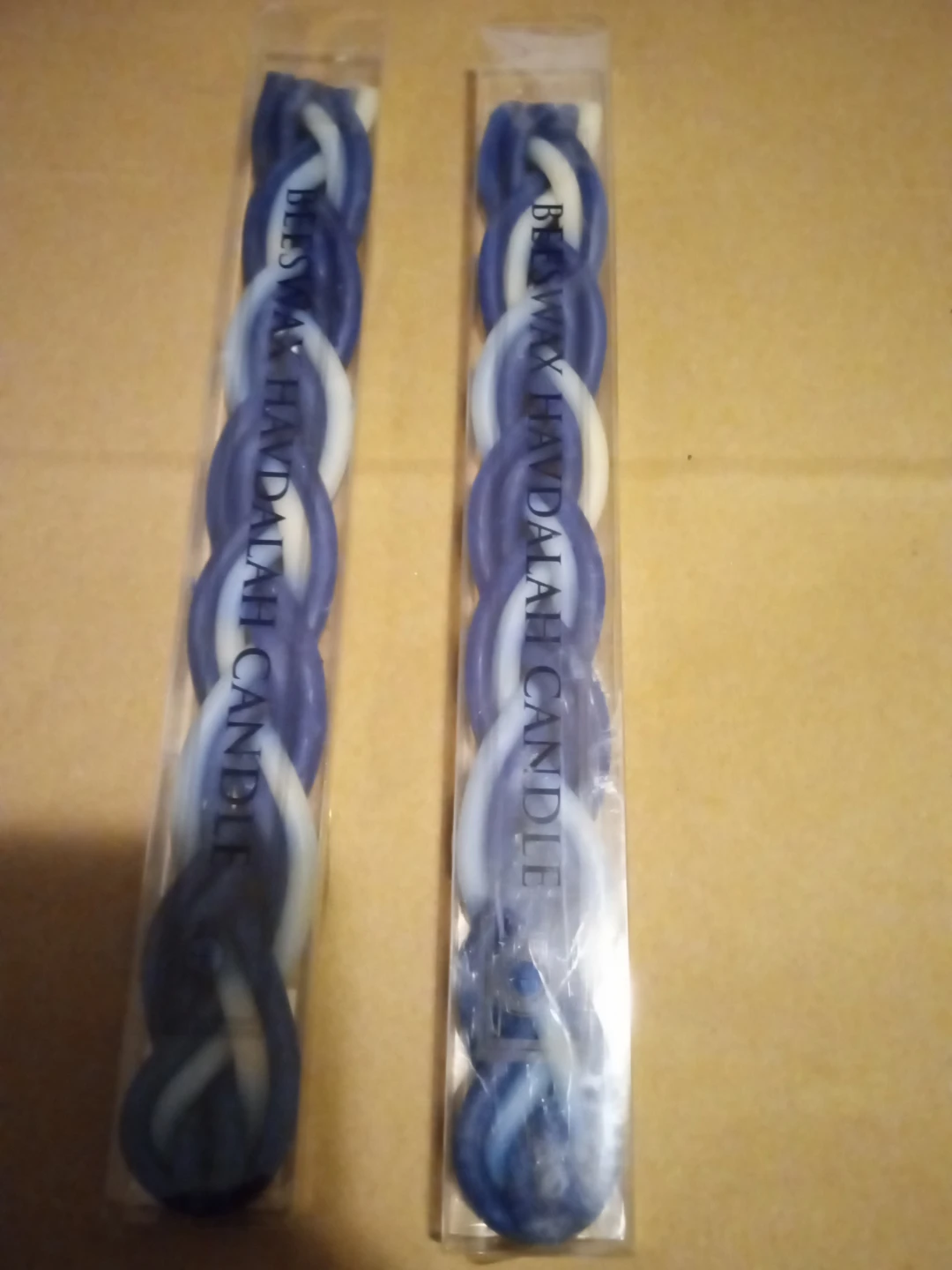 Two Beeswax Havdalah Candles - photo 2