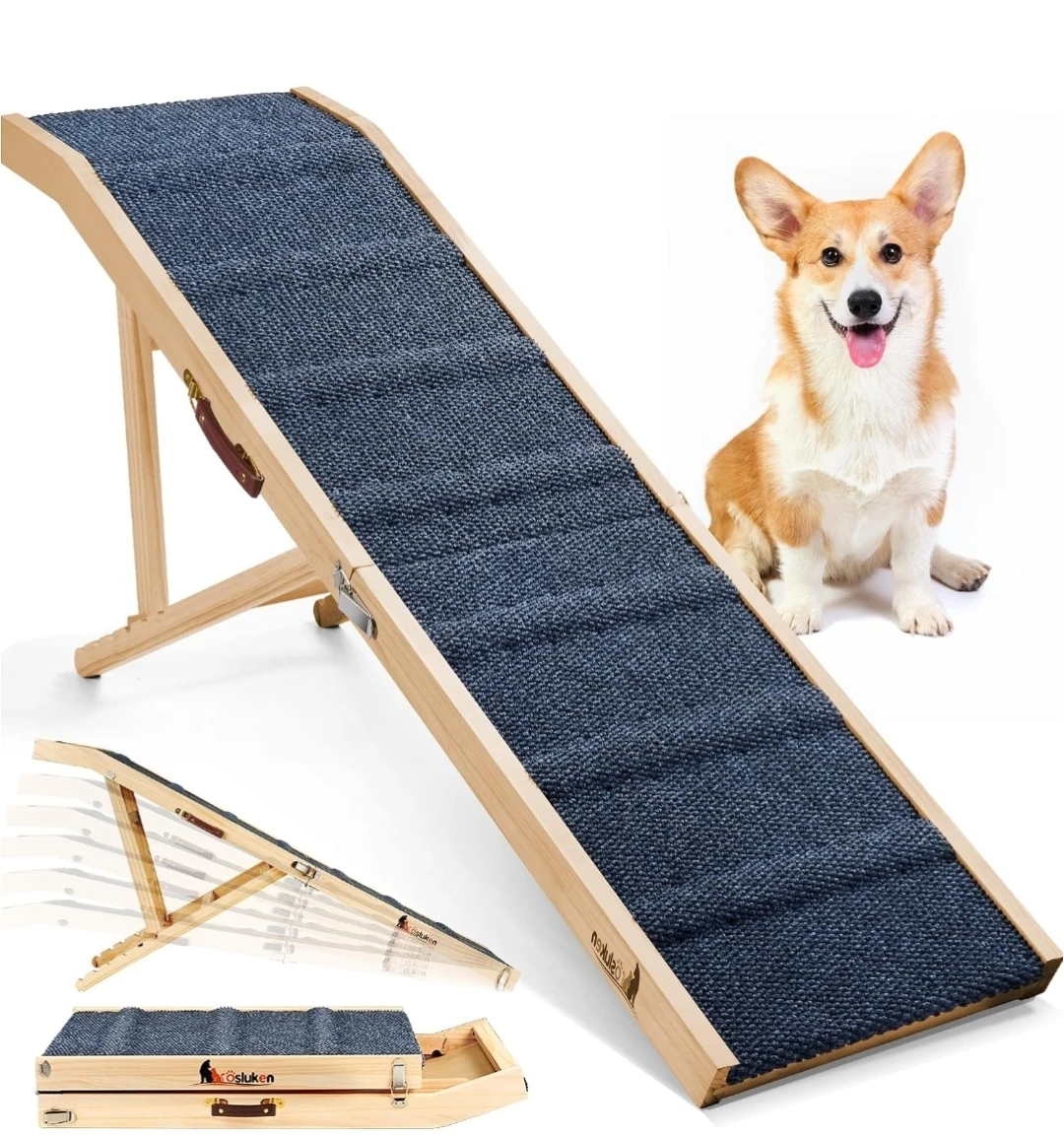 Osluken Adjustable Pet Ramp for Dogs