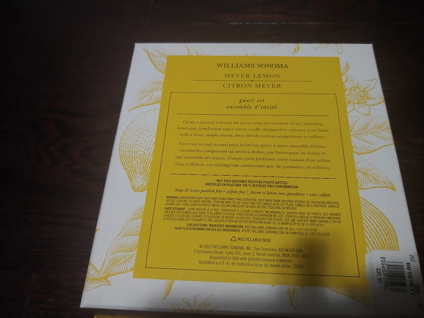 Williams Sonoma Meyer Lemon Guest Set - photo 3