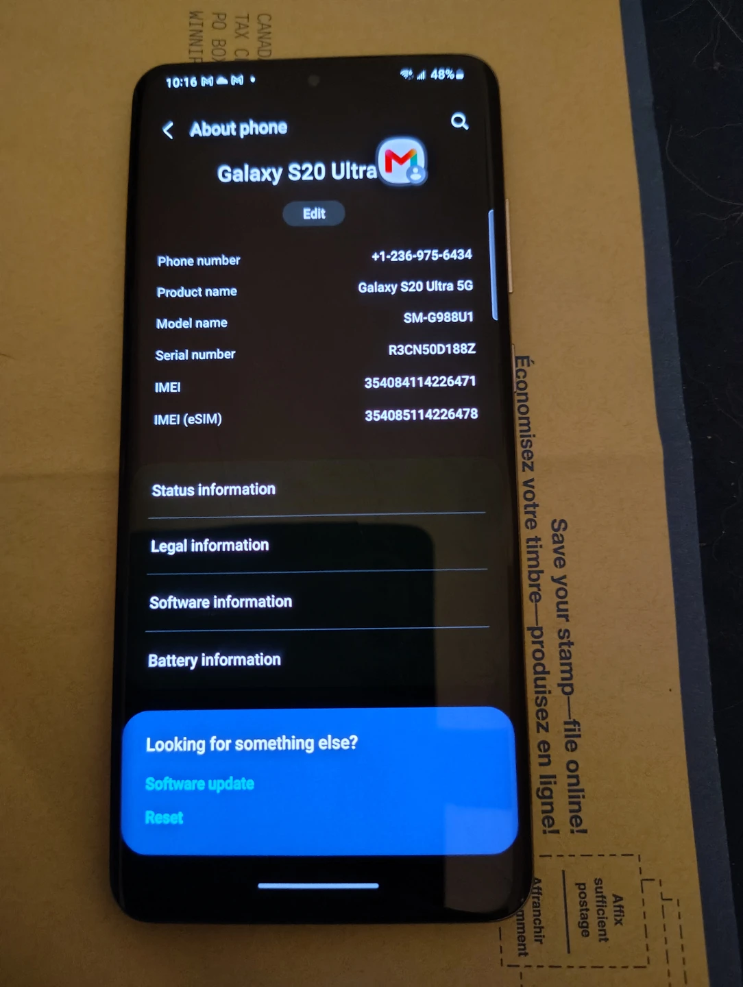 Samsung Galaxy S20 Ultra 5G 128GB - photo 2