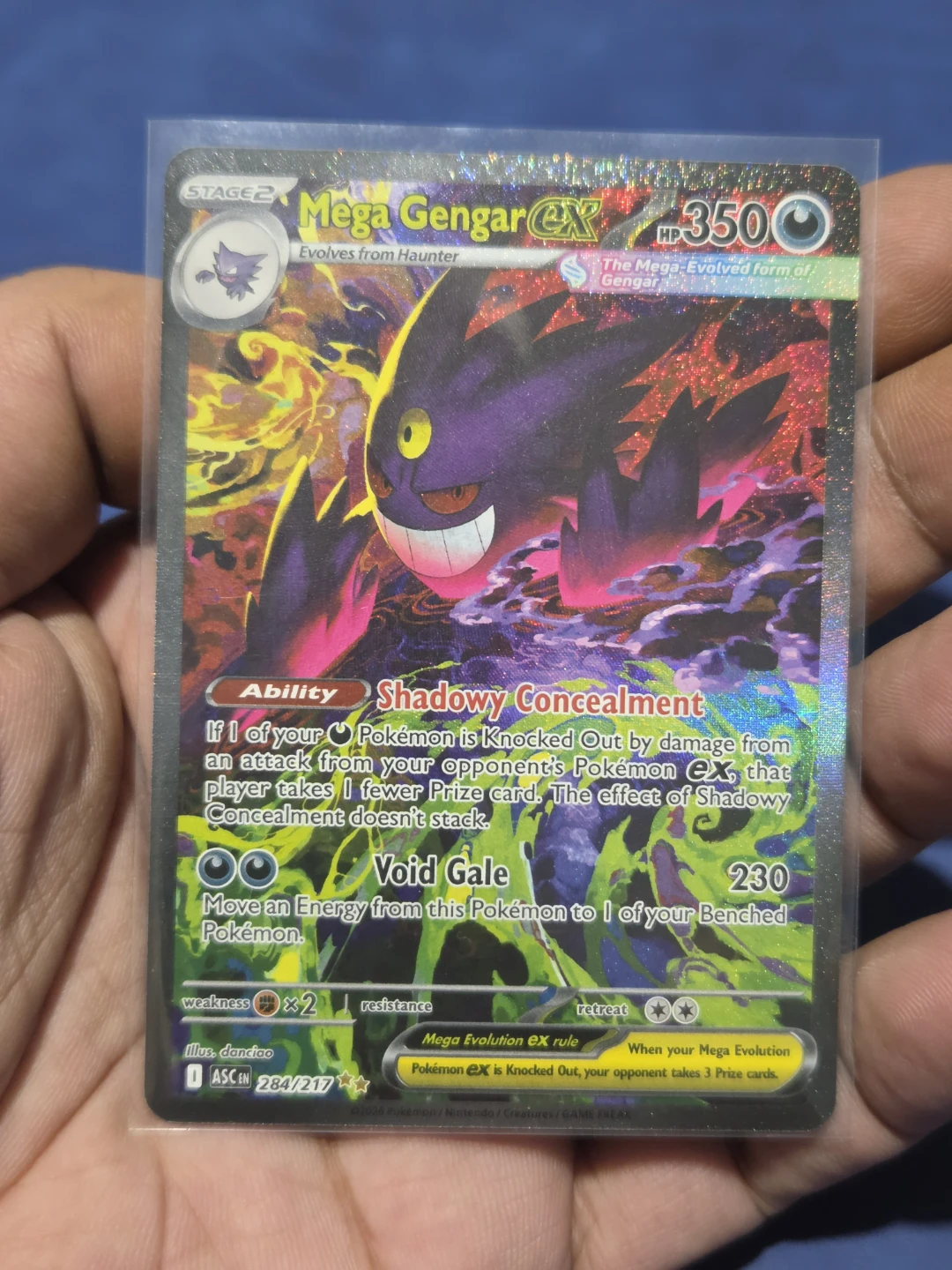 Mega Gengar EX 284/217 SIR Pokemon Card