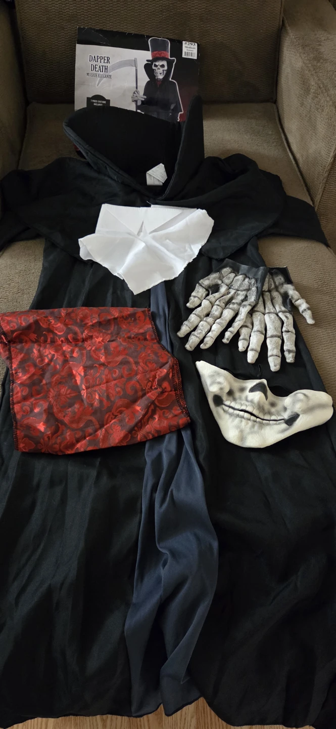 Dapper Death 7-Piece Costume - Child Medium - photo 2